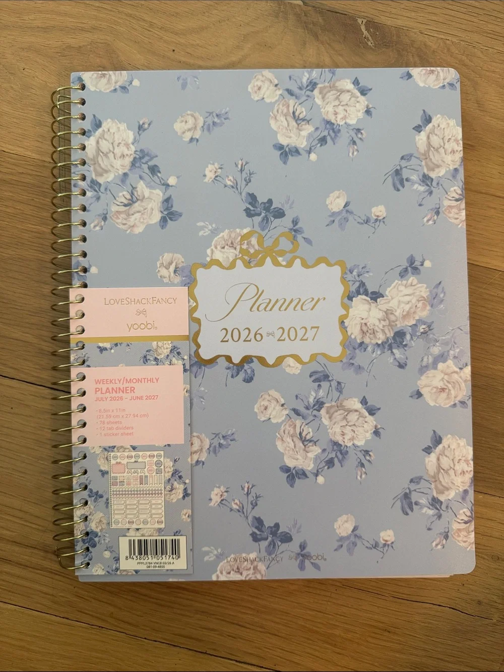 LoveShackFancy x Yoobi Floral 2026-2027 Planner